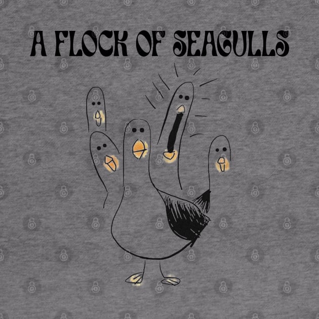 Retro A Flock of Seagulls by Clever Alnita